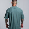 Camiseta Oversize Unicolor Verde Jade - Imagen 3