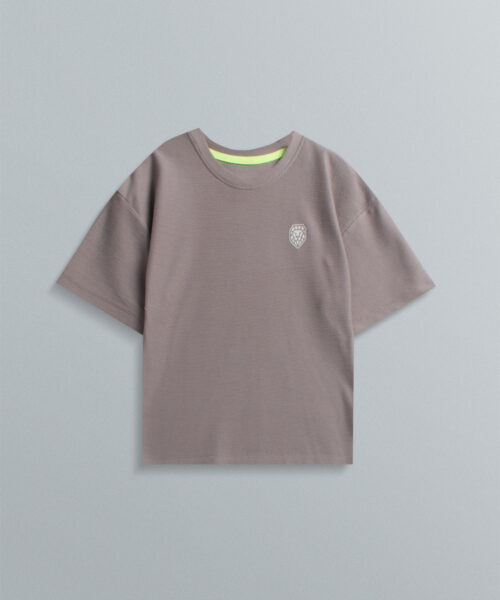 Oversize Unicolor Niño Camel