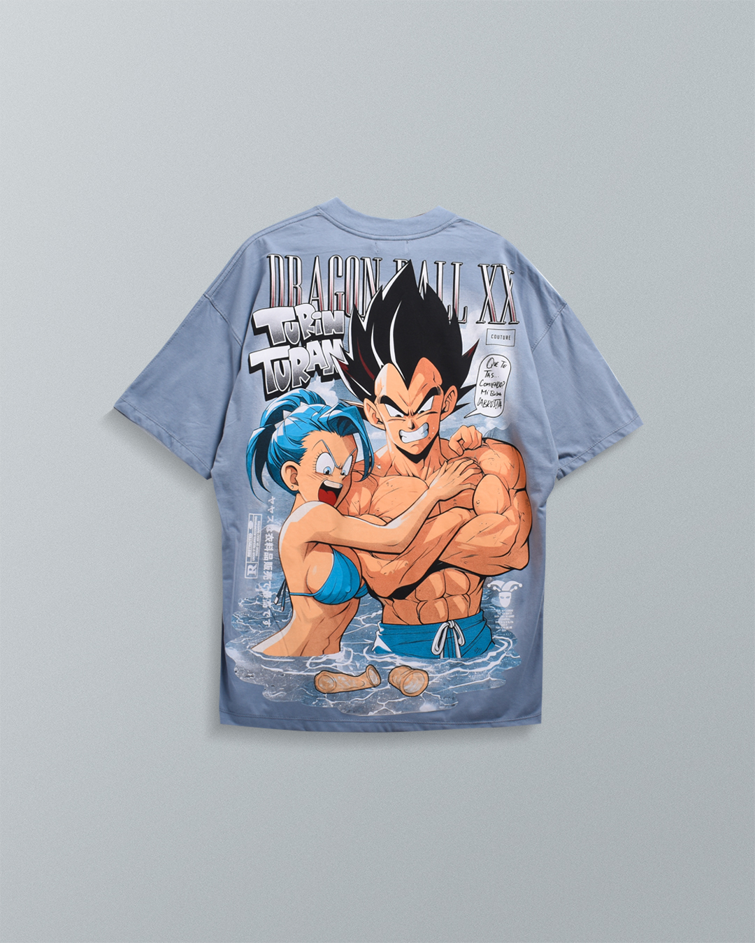 Camiseta Oversize Bulma y Vegeta - Imagen 2