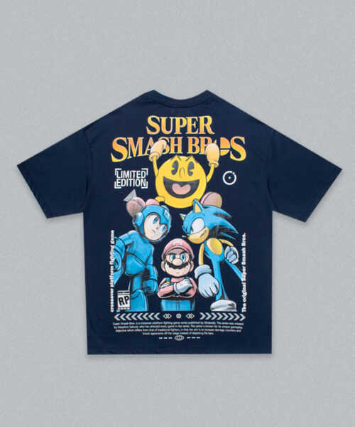 Camiseta Oversize Super Smash Bros